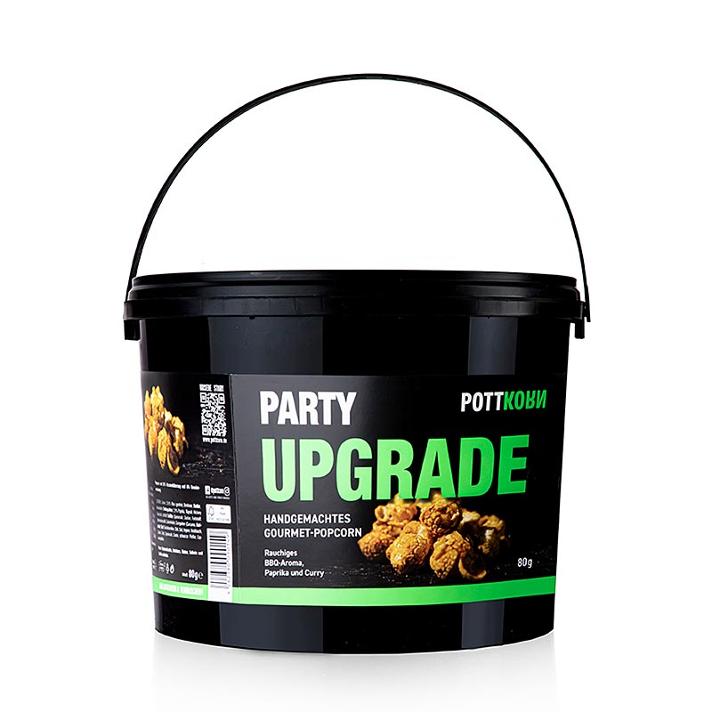 Pottkorn - Party Upgrade, Popcorn with BBQ Smoked Paprika - 1 kg - Pe-bucket