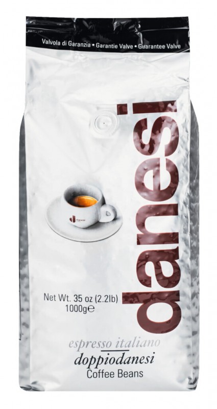 Doppio-Danesi, in grani, 100 % Arabica, ganze Bohnen, Danesi - 1.000 g - Beutel