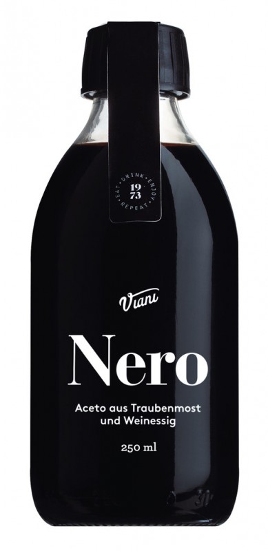 NERO - Aceto Balsamico, Vinagre Balsamico, Viani - 250ml - Garrafa