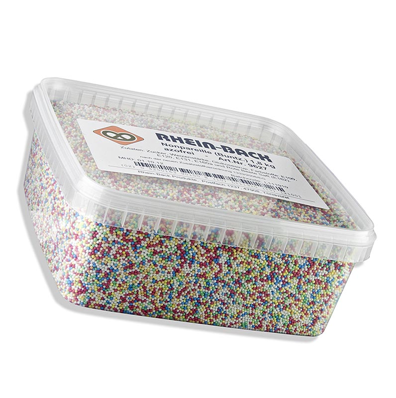 Nonpareille: perles d`amor, esquitxades de sucre de colors - 1,8 kg - Pe pot