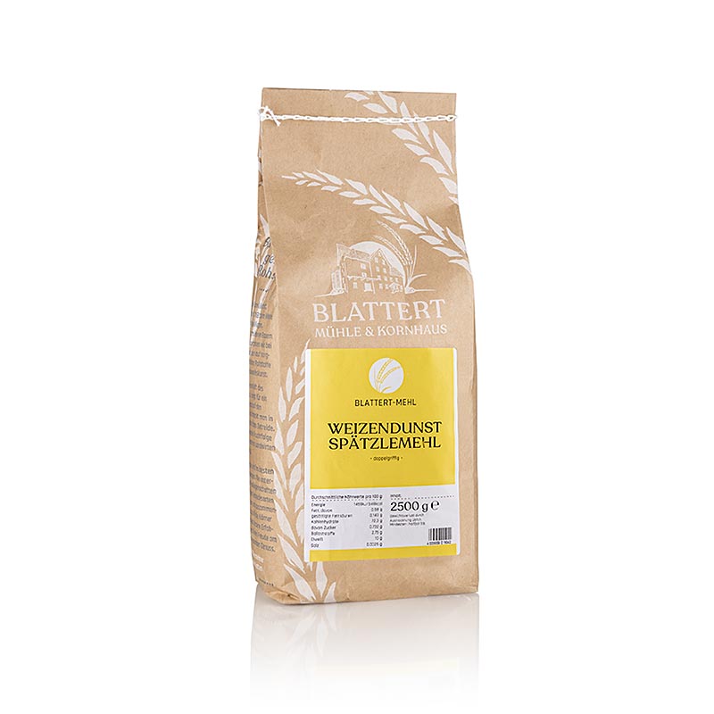 Haze wheat flour, double-grip, for spaetzle / strudel, Blattert Mühle - 2.5 kg - bag