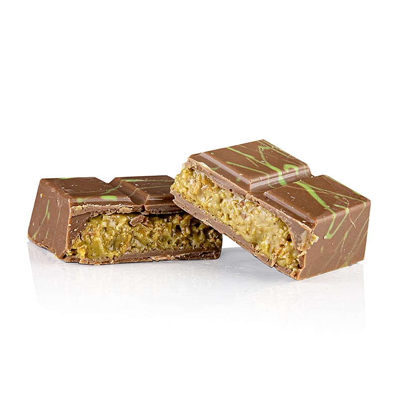 Coppeneur Dubai Style Chocolate, tavoletta di cioccolato con ripieno al pistacchio - 110 g - Carta