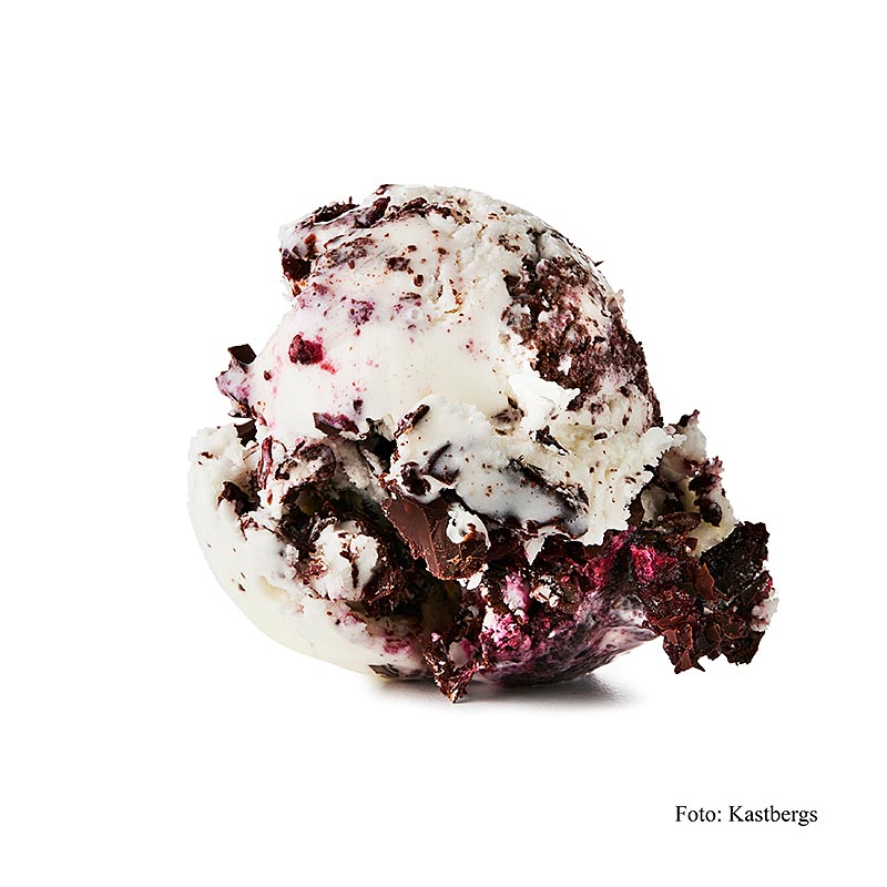 Kastbergs - gelato al cioccolato con ribes nero - 5 litri - Guscio in PE