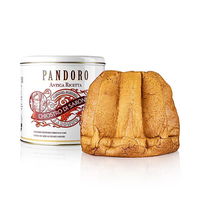 Christmas cake Pandoro, without candy. Oranges and Raisins, lazzaroni - 1 kg - carton