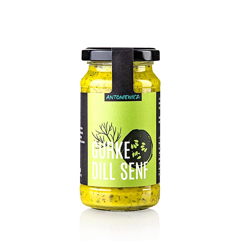 Cucumber Dill Mustard, medium-hot mustard with cucumber and dill, Heiko Antoniewicz - 200 ml - Glass