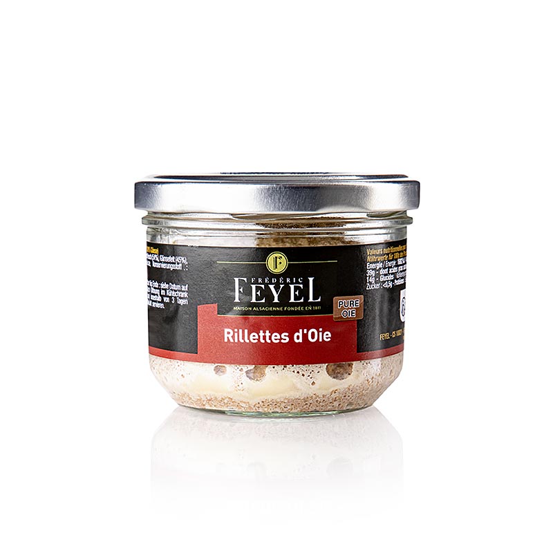 Ganserillette (goose meat pie), Feyel - 170 g - Glass