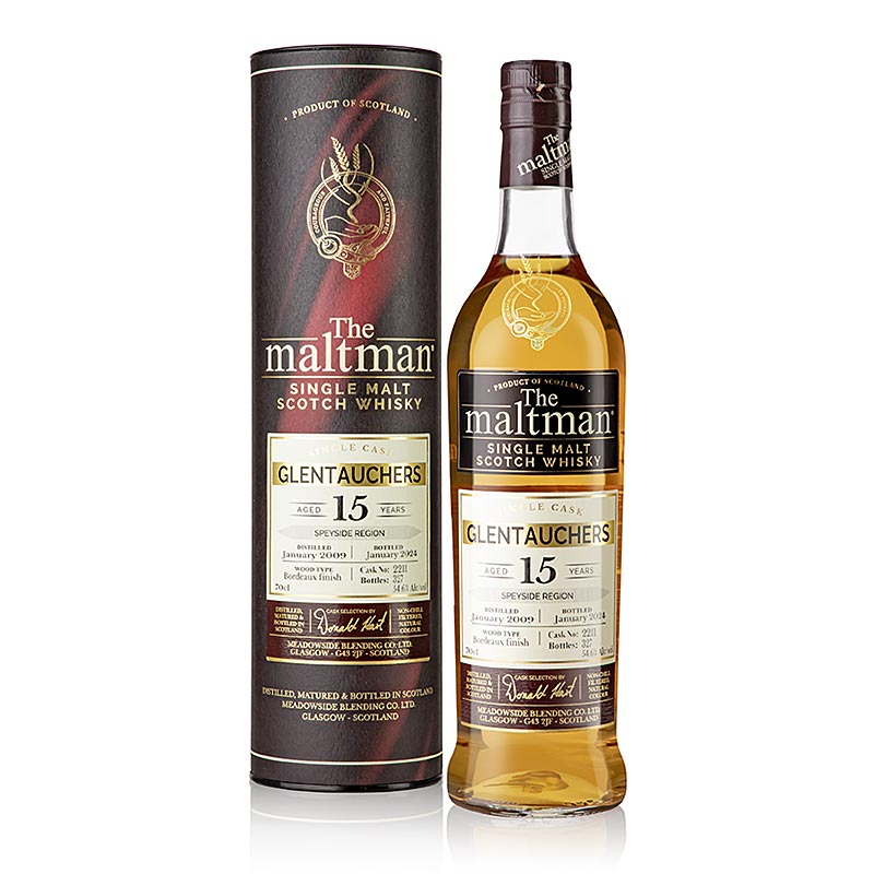 Single Malt Whisky Glentauchers 2009 Signatory, 54,6 % vol., Speyside - 700 ml - Flasche