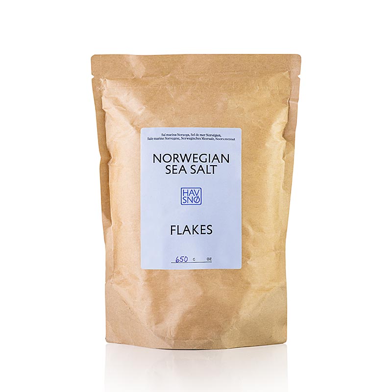 HAVSNO, flocons de sel marin HAVSNØ, de Norvege - 650g - Sac