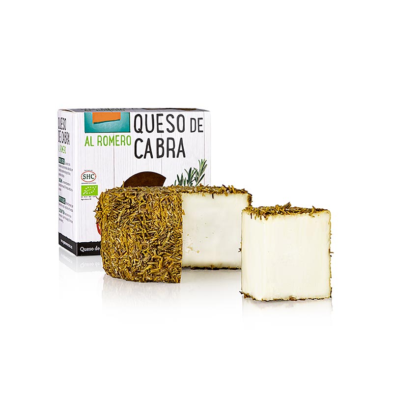 Cerron Romarin, fromage de chevre a pate mi-dure, BIO - environ 360 g - Carton