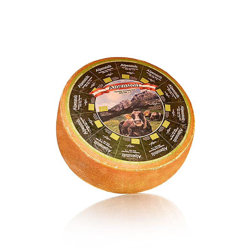 Alpenstolz, Austrian hard cheese, whole wheel, approx. 4 kg, ORGANIC - approx. 4 kg - vacuum