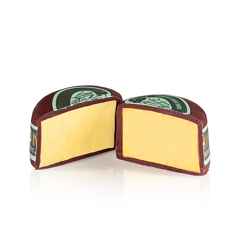 Cheddar Vintage Mini Herz, Hartkäse in Wachs, Godminster, BIO - 200 g - Papier