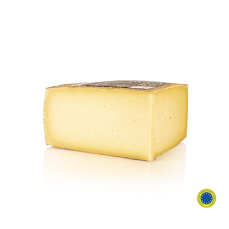 Geifertshofener Classico, queso semiduro, cuarto de barra, ORGANICO - aprox. 900 g - pelicula