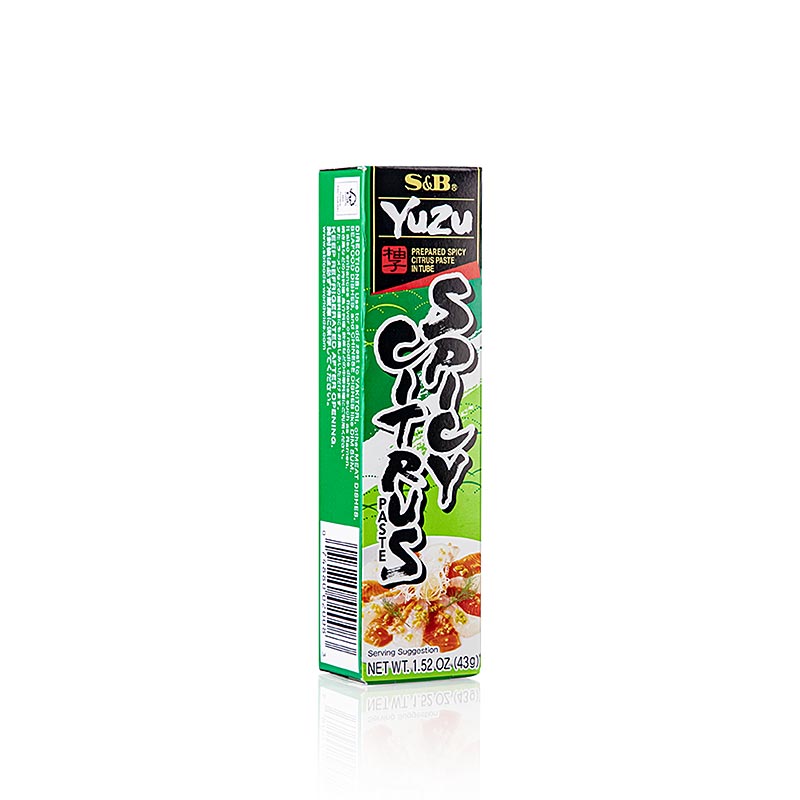 Yuzu Spicy Citrus Paste, scharfe Zitruspaste, Tube, S&B - 43 g - Tube