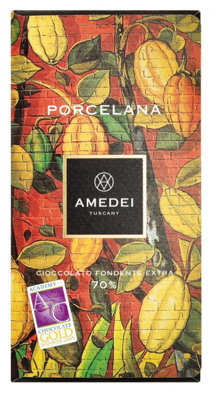 Le Tavolette, I Neri Porcelana 70%, barres, chocolat noir Porcelana 70%, Amedei - 50 g - table