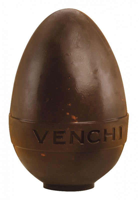 Oeuf mignon au chocolat noir et noisettes, oeuf au chocolat noir et noisettes, Venchi - 70 g - Morceau