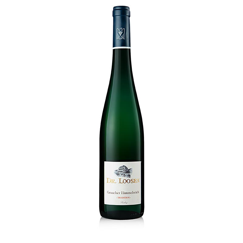 2020 Graacher Himmelreich Trad. Riesling, puolikuiva, 10,5 tilavuusprosenttia, Dr.Loosen - 750 ml - Pullo