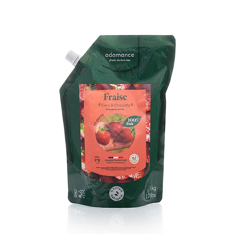 Fraise Adamance (Clery et Charlotte), non sucree, pasteurisee - 1 kg - sac