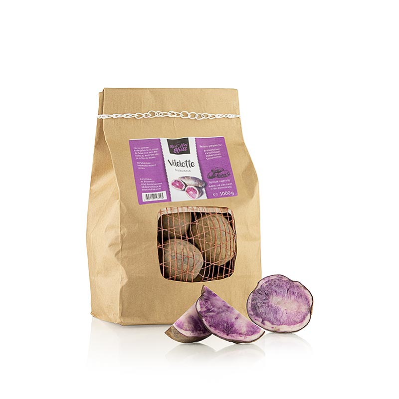 Kartoffelkult - Potet Vitelotte, fersk - 1 kg - Bag