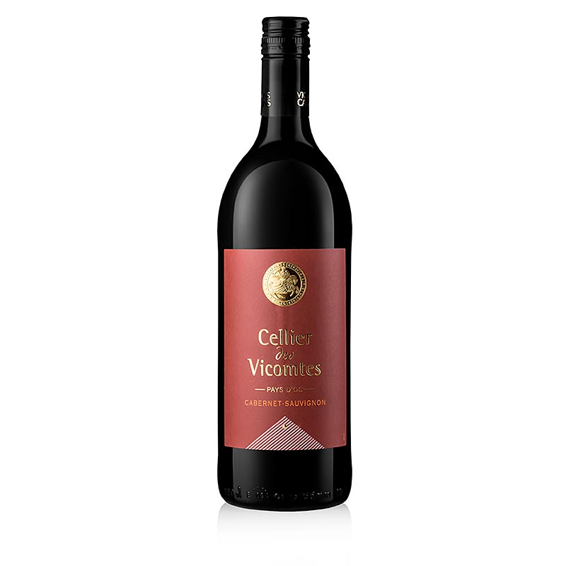 2023 Cabernet Sauvignon, dry, 13% vol., Celliers Vicomtes - 1 l - Bottle