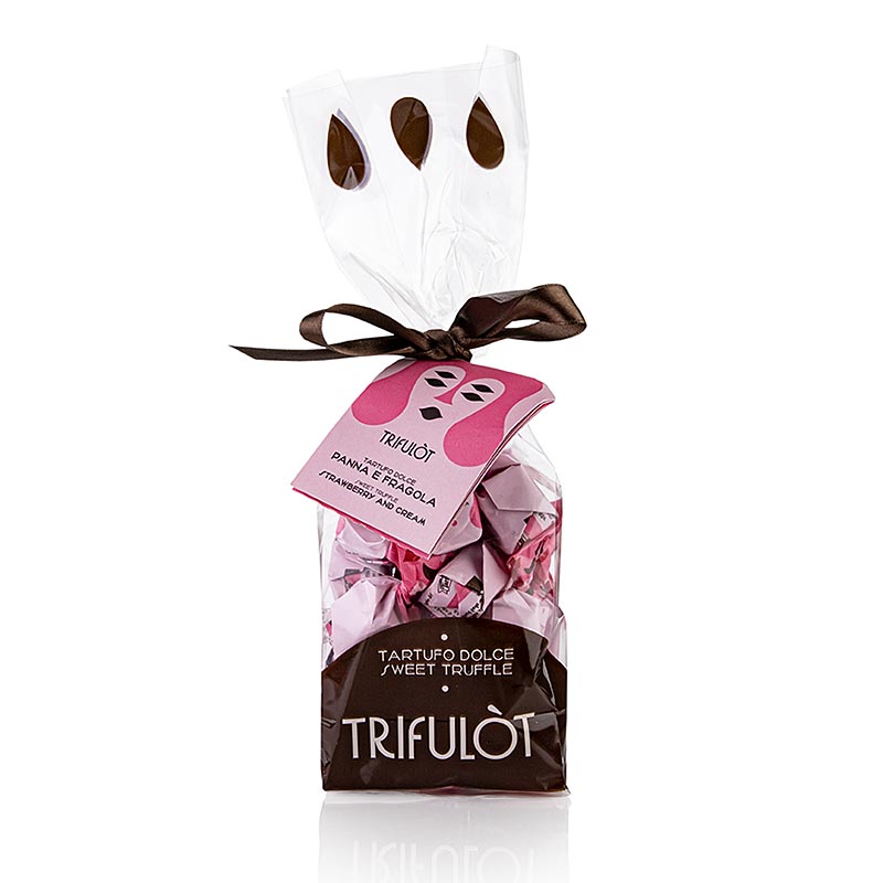 trifulot - Trüffelpralinen Alba mini, Erdbeer-Sahne, Tartuflanghe - 180 g - Beutel