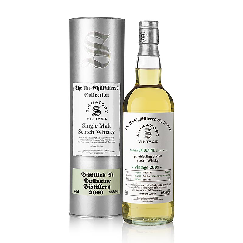 Single Malt Whisky Dailuaine Signatory 2009-2022, 46 % vol., Speyside - 700 ml - Flasche