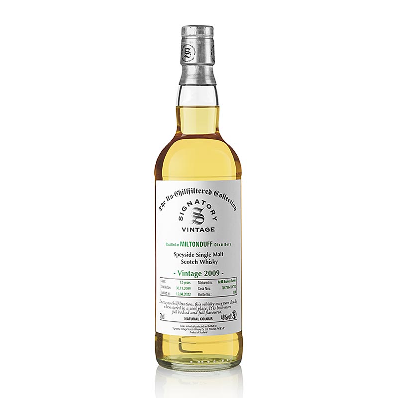 Single Malt Whisky Miltonduff Signatory 2009 / 2022, 46 % vol., Speyside - 700 ml - Flasche