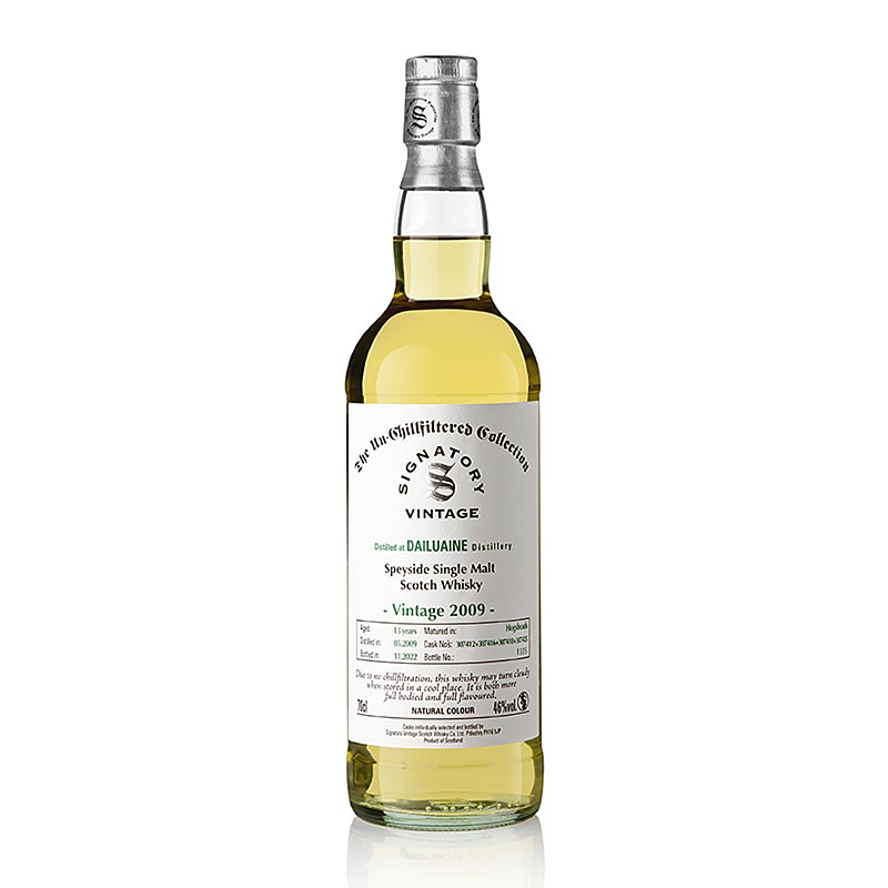 Single Malt Whisky Dailuaine Signatory 2009-2022, 46 % vol., Speyside - 700 ml - Flasche