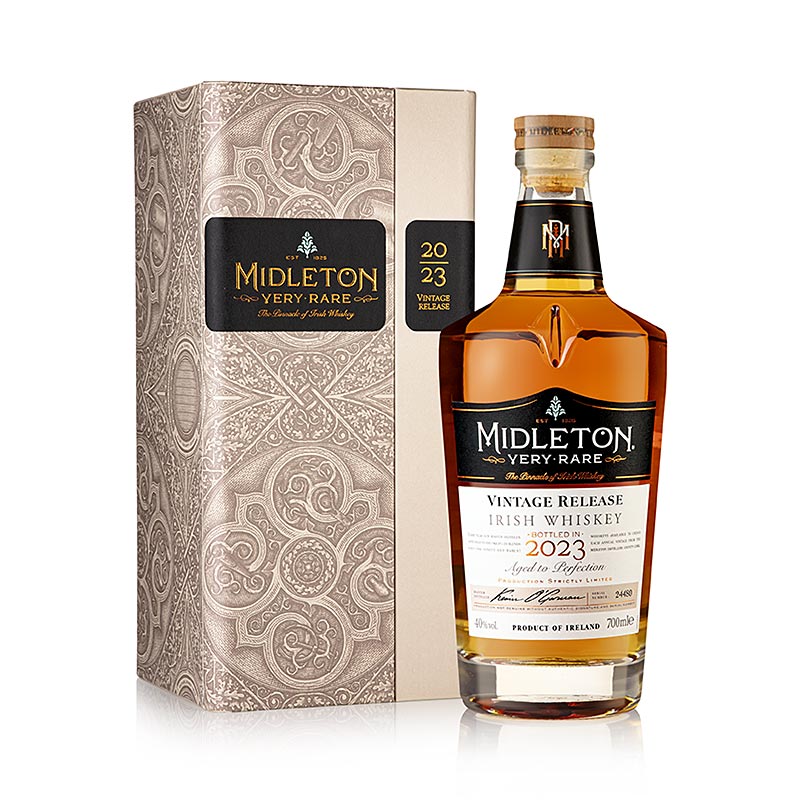 Whisky de grano unico Midleton, edicion muy rara de la cosecha 2023, 40 % vol., Irlanda - 700 ml - Botella