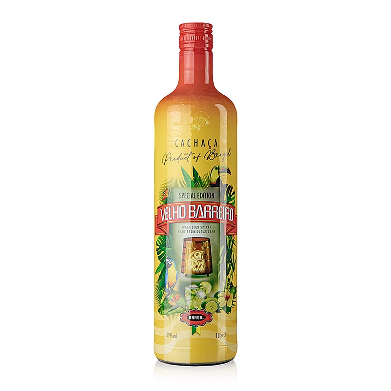 Velho Barreira Cachaca, Brasil. Aguardente de cana-de-acucar, 39% vol. - 1 litro - Pedaco