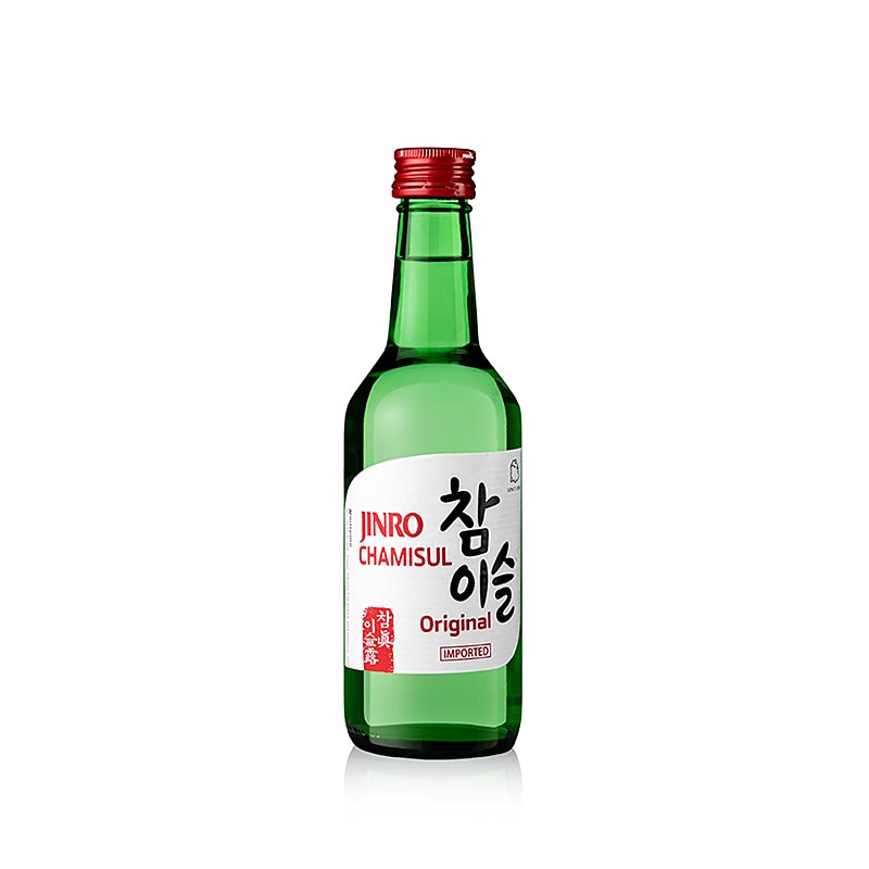 Soju Chamisul Classic, koreanischer Brandwein, 20,1 % vol., Jinro - 350 ml - Flasche