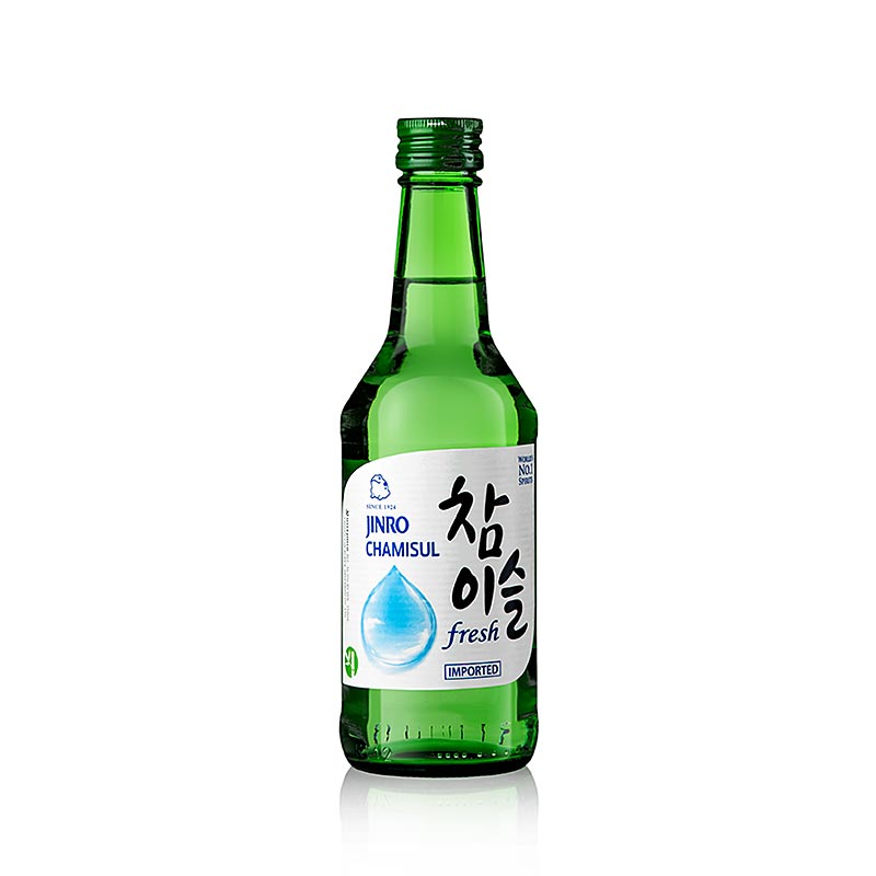 Soju Chamisul Fresh, koreanischer Brandwein, 16,5 % vol., Jinro - 350 ml - Flasche