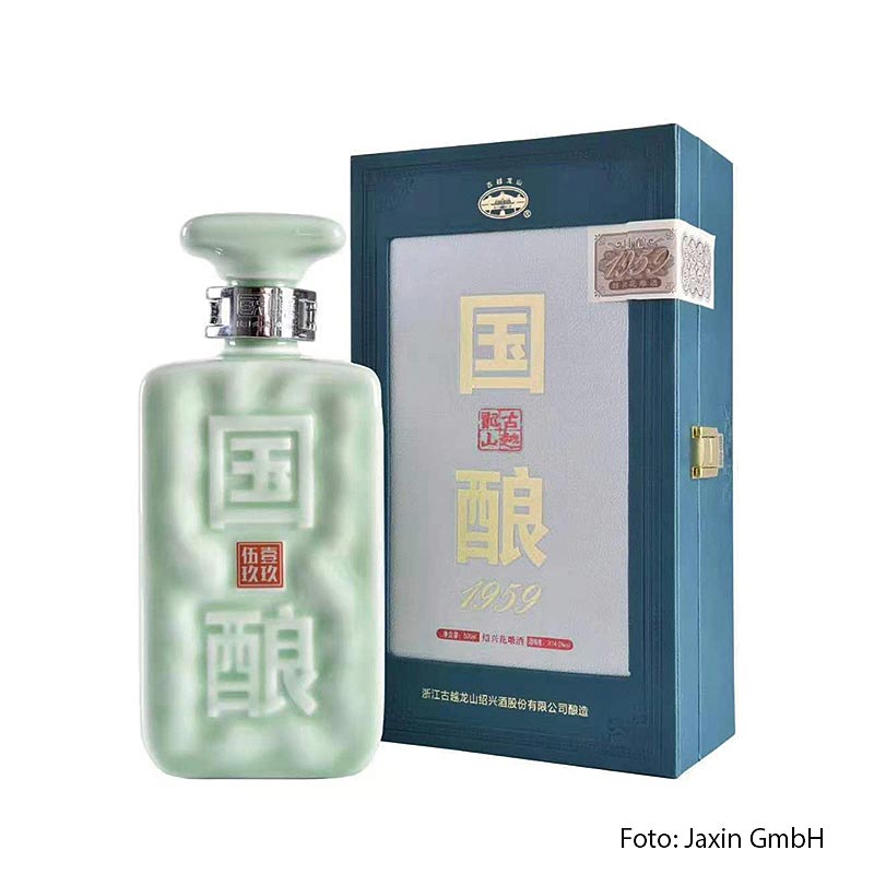 Shaoxing Guoniang 1959, Green Jade Gelber Reiswein, 15 % vol., China - 500 ml - Flasche