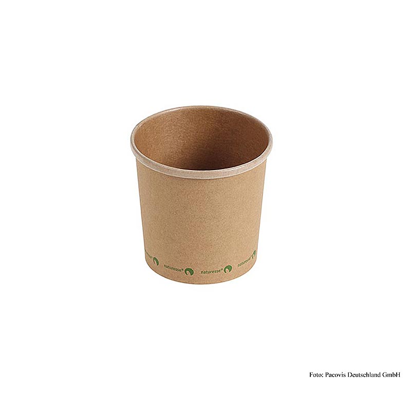 Disposable Naturesse Soup Cup Kraft, 360ml, Cellulose + PLA - 500 pieces - Cardboard