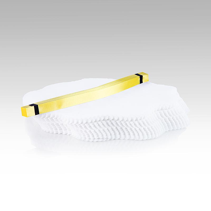 The Original Lemon Wraps - serviette de service au citron, blanche, avec lien jaune - 100 pieces - sac