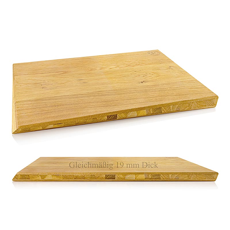 Design Oak Cutting Board XL, 550x370x19mm, Mario Kotaska - 1 piece - lots