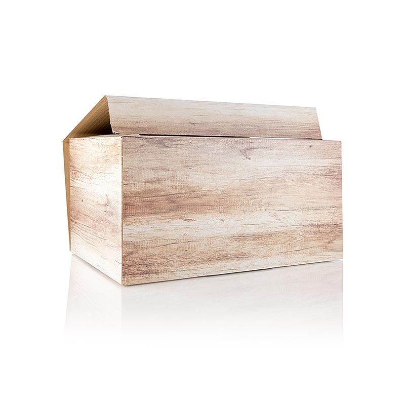 Caja de regalo de vino, Madera, para 6 botellas de 0,75 l cada una - 1 pieza - lotes