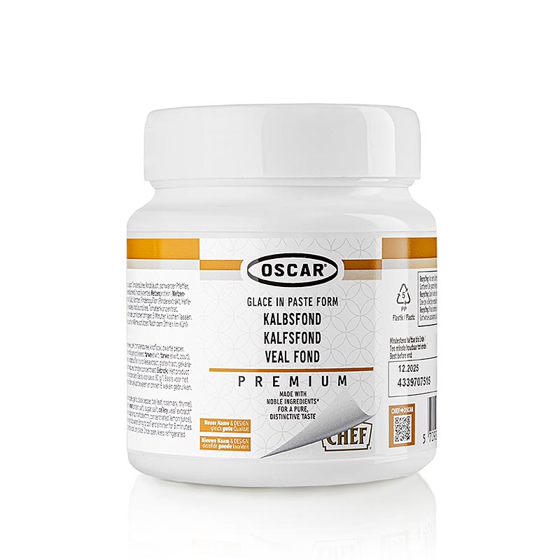 Oscar Premium kalfsbouillon, zacht (voor min. 8-15 L) - 640 gram - Glas