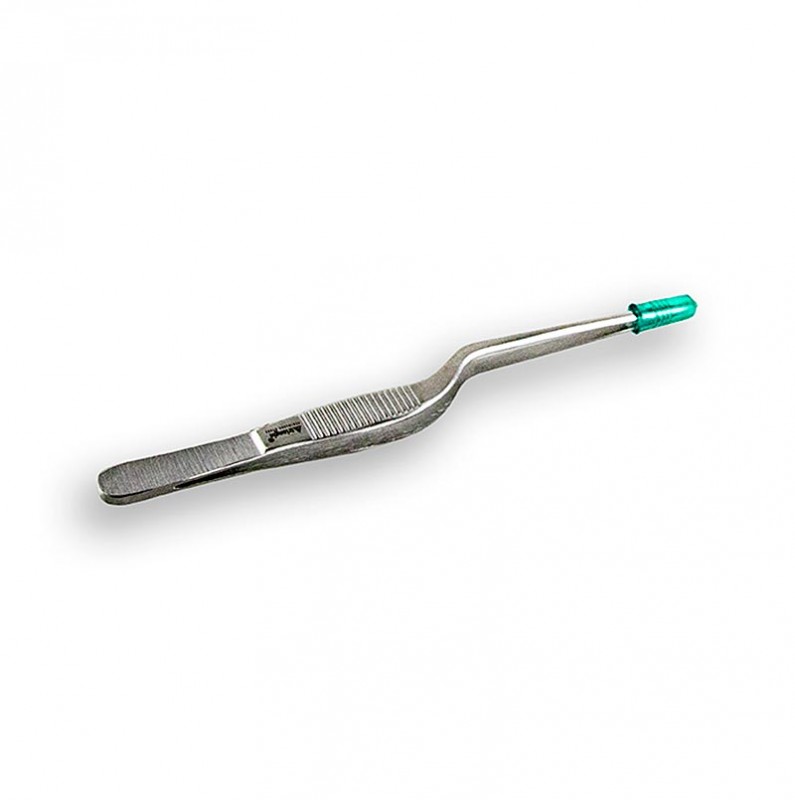 Pince a epiler, double courbure, 14 cm, acier inoxydable, Triangle Tools - 1 piece - beaucoup