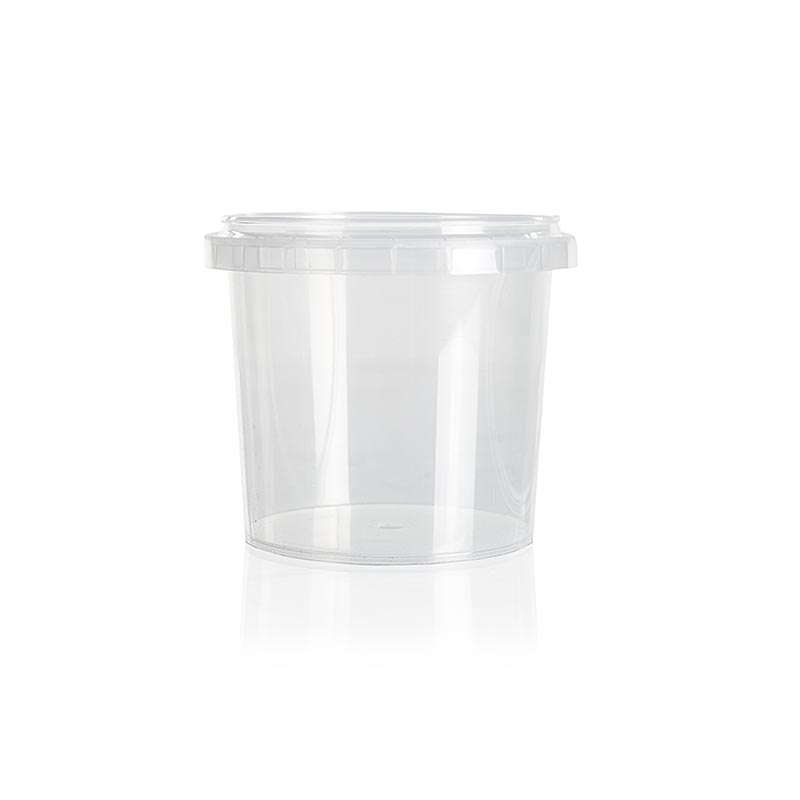 Kunststof container Circlecup, rond, ZONDER deksel, o 95x85mm, 370ml - 1 stuk - Karton