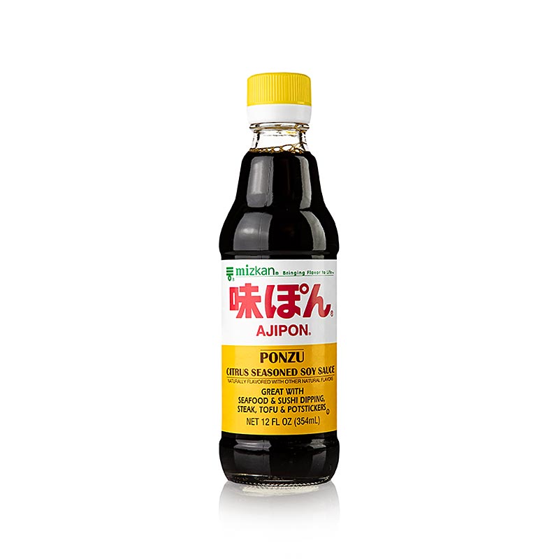 Ponzu Ajipon, soy sauce with citrus juice, Mizkan - 354 ml - Bottle