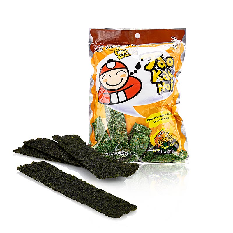 Taokaenoi Crispy Seaweed Tom Yum Goon Flavour, Algen Chips - 32 g - Beutel