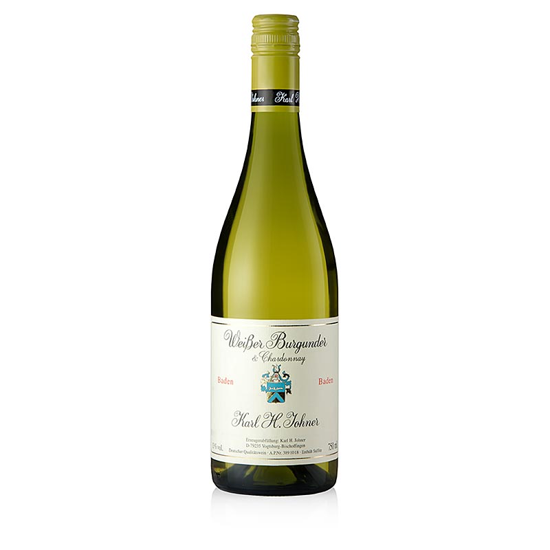 2022 Pinot Blanc ja Chardonnay, kuiva, 13 tilavuusprosenttia, Johner - 750 ml - Pullo