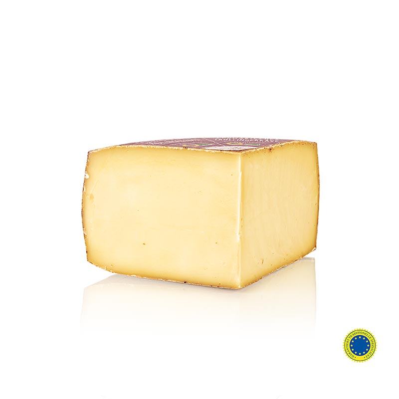 Trollinger de Suabia, queso semiduro, cuarto de barra, organico - aprox. 1.000 g - pelicula