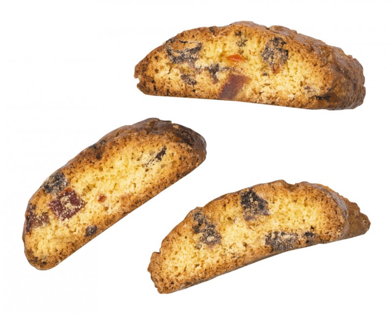 Cantuccini con arancia candita e cioccolato, Cantuccini mit kandierter Orangenschale und Schoko, Deseo - 200 g - Packung