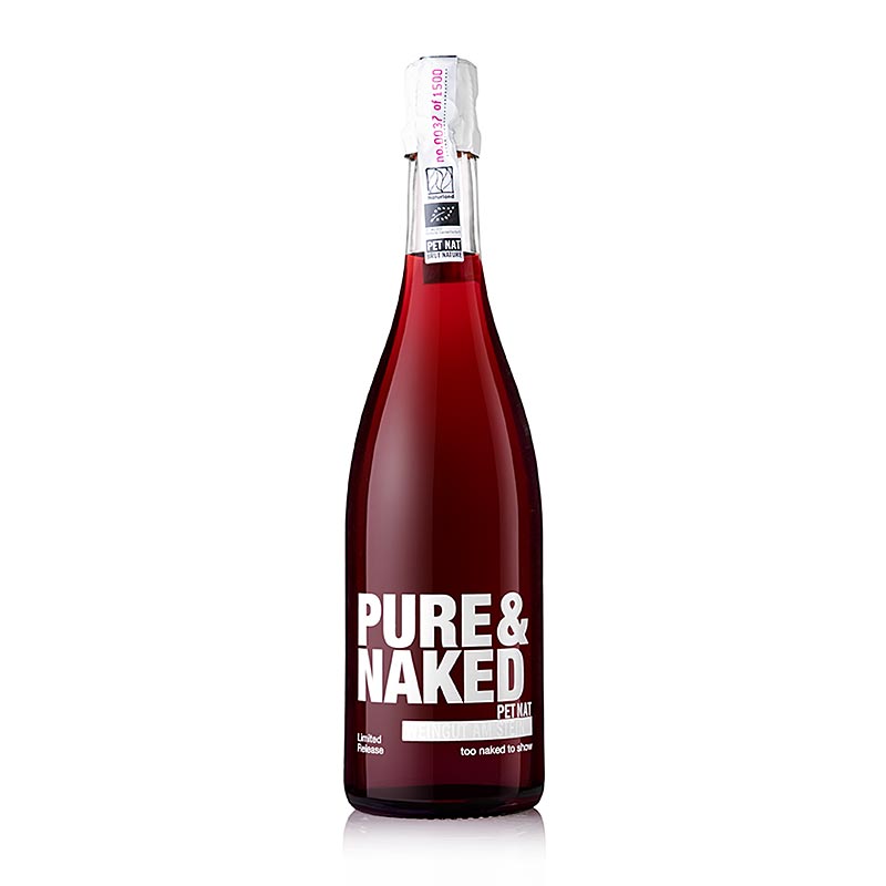 Pink Pure & Naked Pet Nat rose Sekt, brut nature, 12 % vol., am Stein, BIO - 750 ml - Flasche