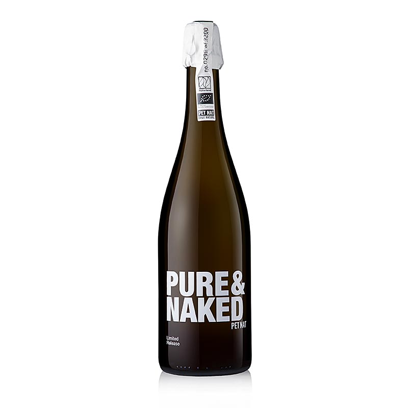 Pure and Naked Pet Nat Sparkling Wine, brut nature, 12% vol., on the stone, ORGANIC - 750 ml - Bottle