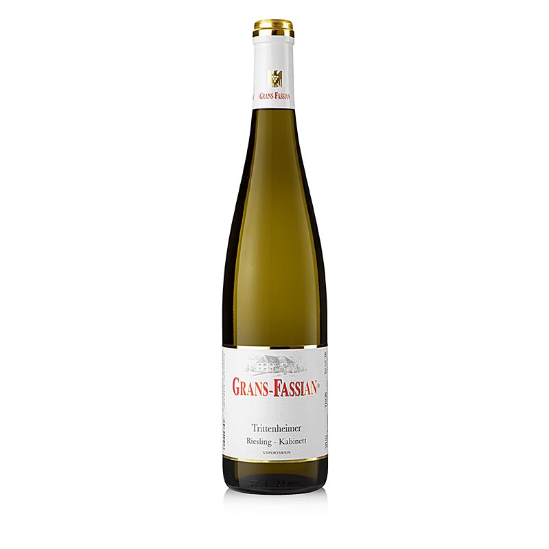 2019er Trittenheimer Riesling Kabinett Riesling, süß, 9,5 % vol., Grans-Fassian - 750 ml - Flasche