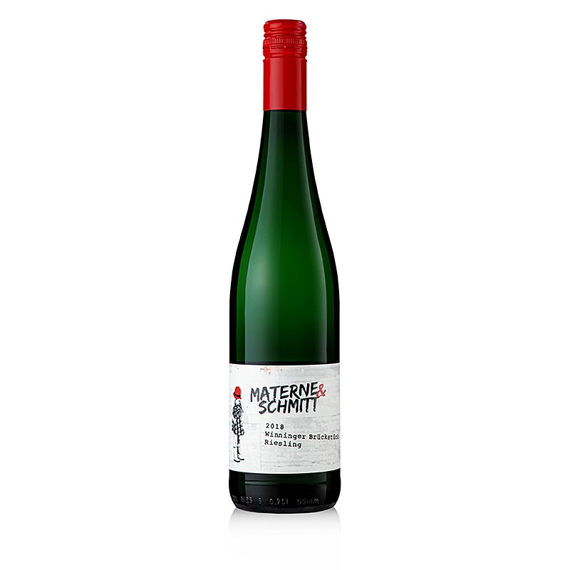 2018er Winninger Brückstück Riesling, trocken, 12,5 % vol., Materne & Schmitt - 750 ml - Flasche