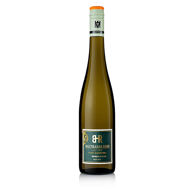 2022er Von Unserm Riesling, trocken, 12 % vol., Balthasar Ress, vegan, BIO - 750 ml - Flasche