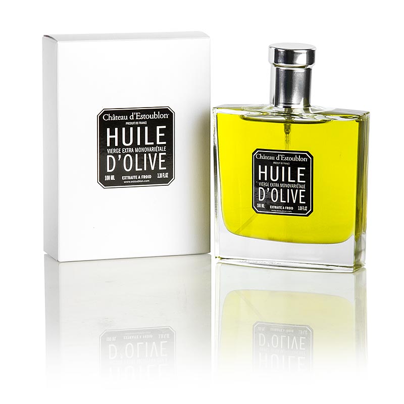 Huile d`olive extra vierge, issue des olives de Salonenque, en bouteille, Chateau d`Estoublon - 100 ml - Bouteille